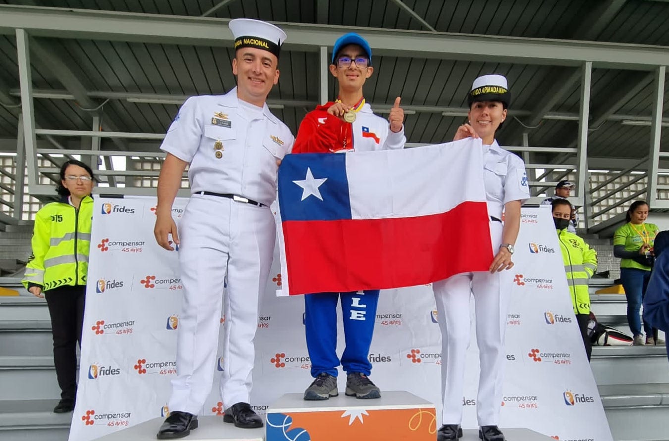 Ciclista de O'Higgins apoyado por el Gobierno Regional obtiene tres medallas de oro en Olimpiadas Especiales Iberoamericanas en Colombia