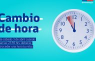 Este sábado comienza a regir el horario de invierno