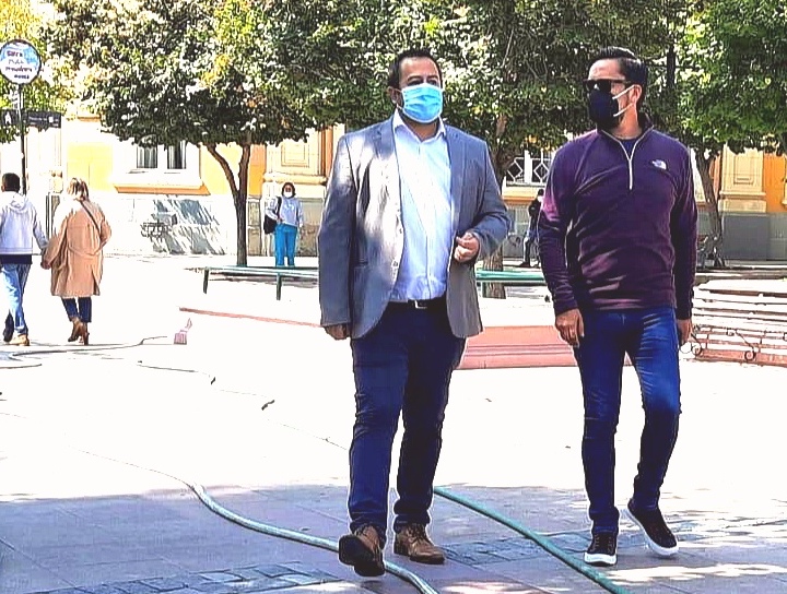 Manuel Polgatiz candidato a concejal por Rancagua se reúne con Gobernador de Cachapoal para analizar altos índices de delincuencia