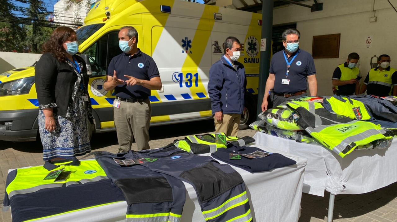Servicio de Salud entregó millonaria inversión en indumentaria a SAMU O’Higgins