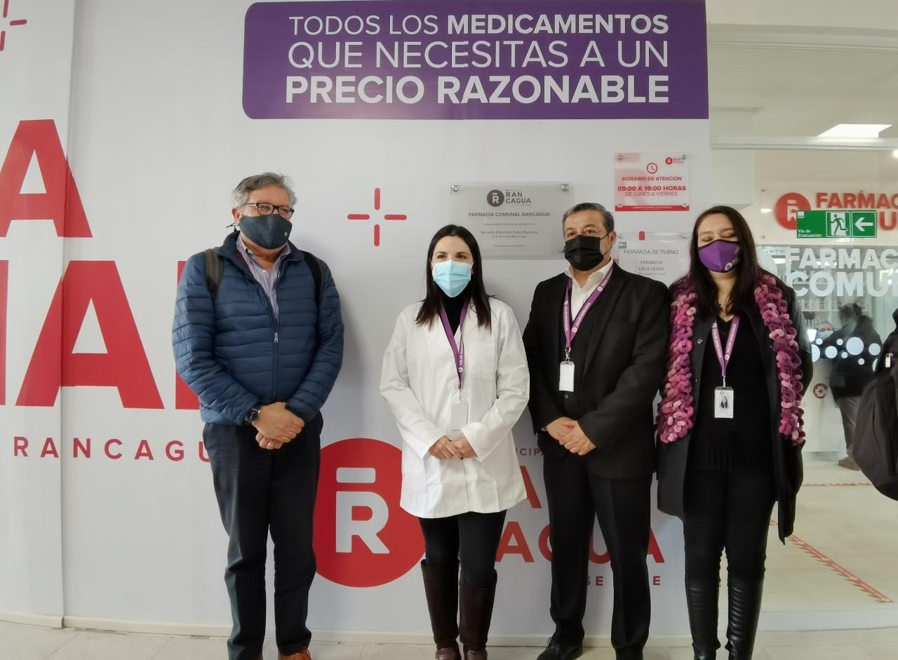 Alcalde Eduardo Soto da el vamos a la nueva Farmacia Comunal Municipal de Rancagua