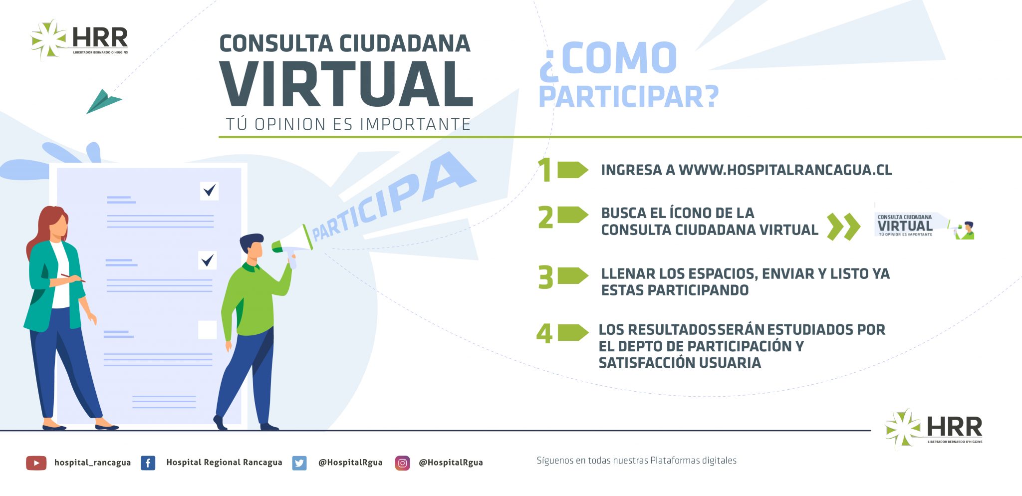 Tu opinión importa: Consulta Ciudadana Virtual del Hospital Regional