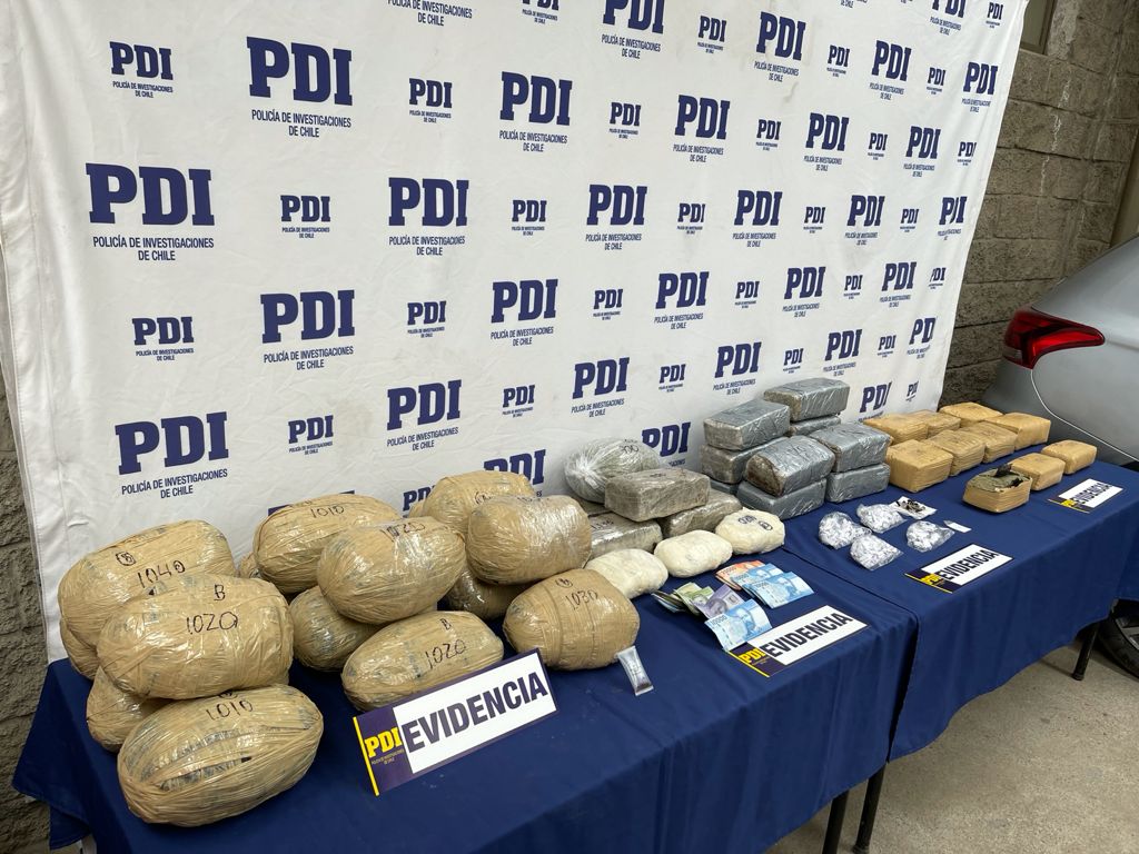 Rancagua: PDI decomisa cargamento de droga valorado en más de 300 millones