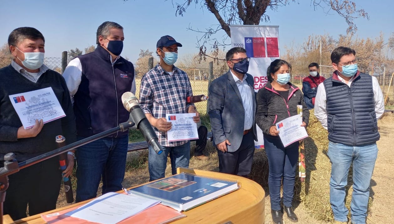 Municipalidad de Rancagua e INDAP entregaron incentivo de fortalecimiento productivo a 32 pequeños agricultores
