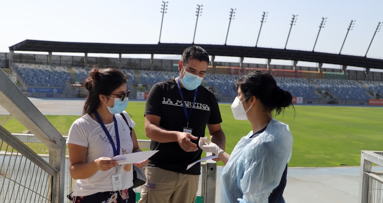 Habilitan centro fijo de testeo en el Estadio El Teniente de Rancagua