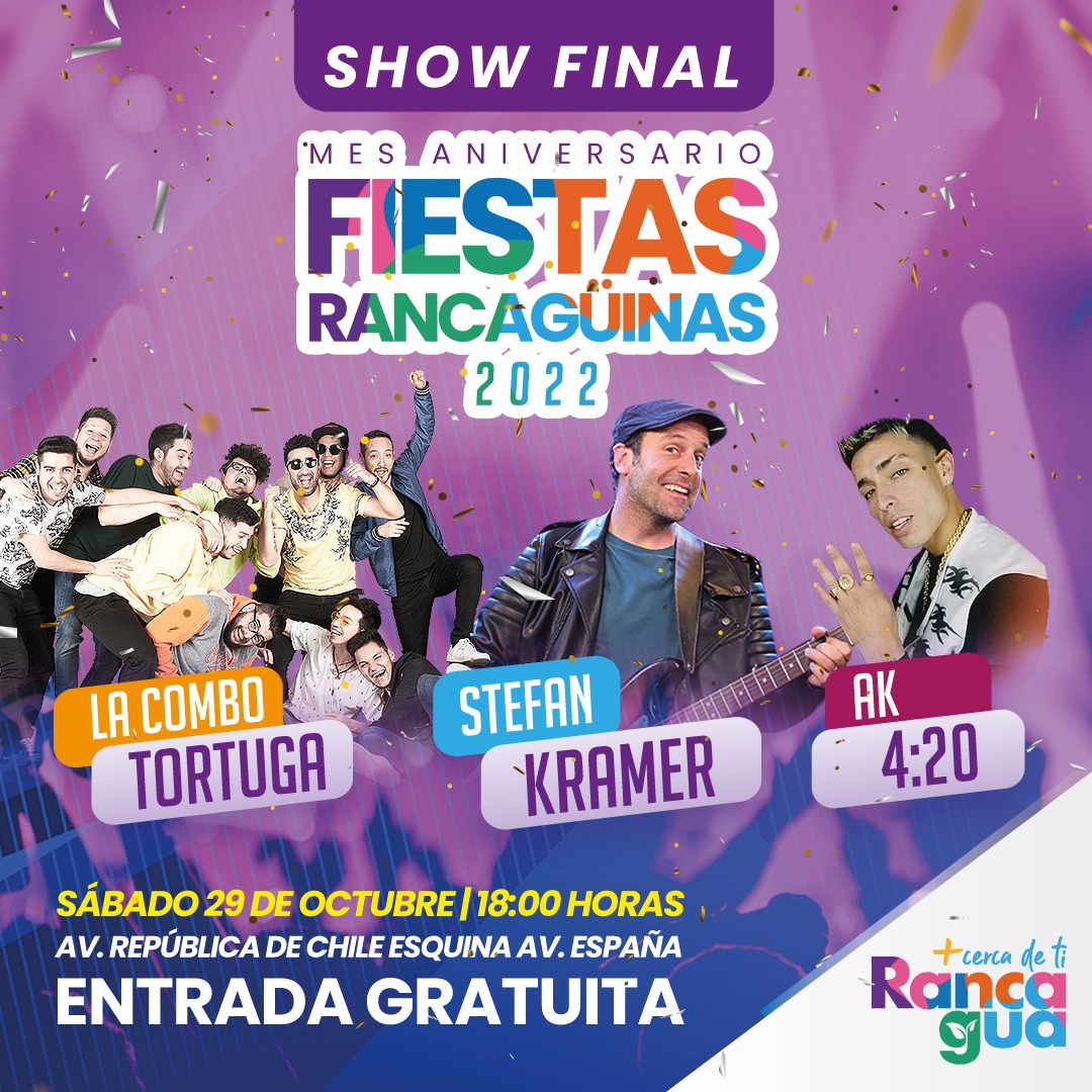 Con dos grandes fiestas Rancagua finaliza las celebraciones en su Mes Aniversario