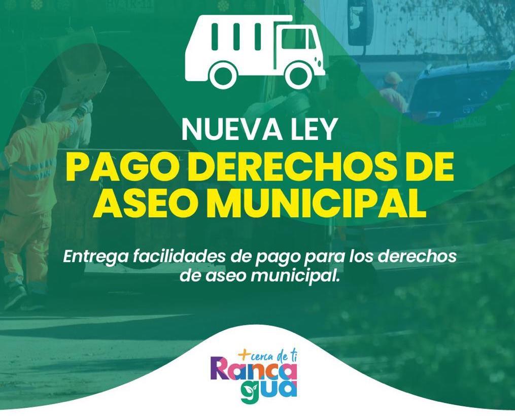 Familias rancagüinas ya pueden acogerse a la Ley que entrega facilidades de pago para los Derechos de Aseo Municipal