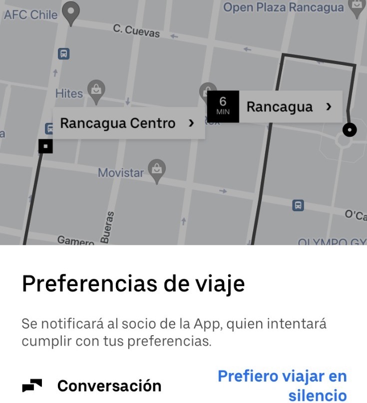 Uber Comfort: Llega a Rancagua una nueva opción de viajes personalizados y con autos más nuevos