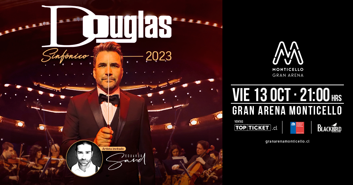 Douglas llega a Gran Arena Monticello con concierto sinfónico para celebra sus 25 años de carrera