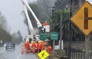 CGE Informa que aproximadamente 59 mil clientes se mantienen sin suministro eléctrico en la región de O'Higgins