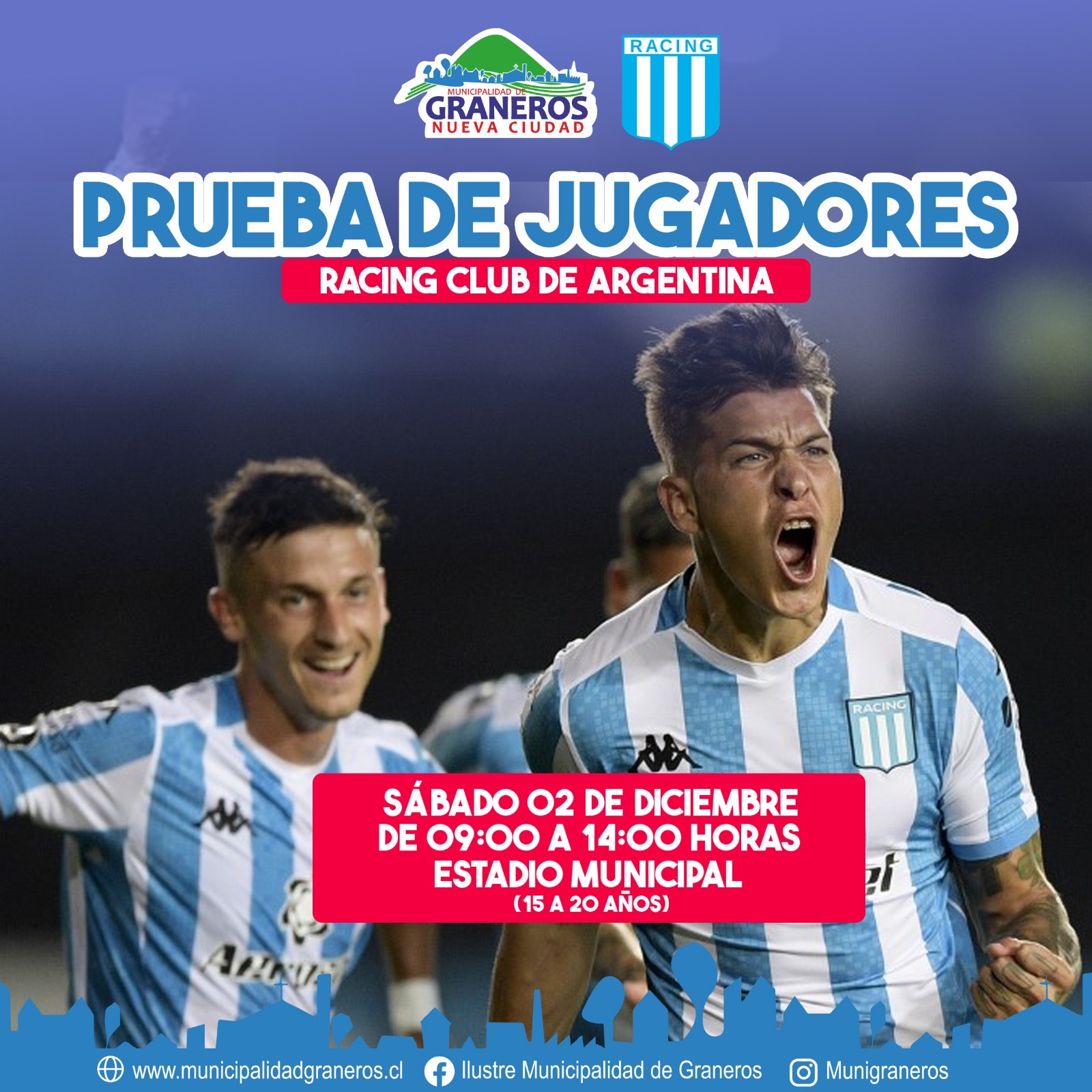 “Grande” del fútbol argentino realizará prueba de jugadores en Graneros