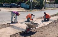 Por + Seguridad Vial: Municipalidad realiza trabajos de reposición de veredas en distintos sectores de Rancagua