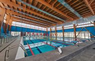 Autoridades revisan avance de construcción de la primera piscina semiolímpica temperada de Rancagua
