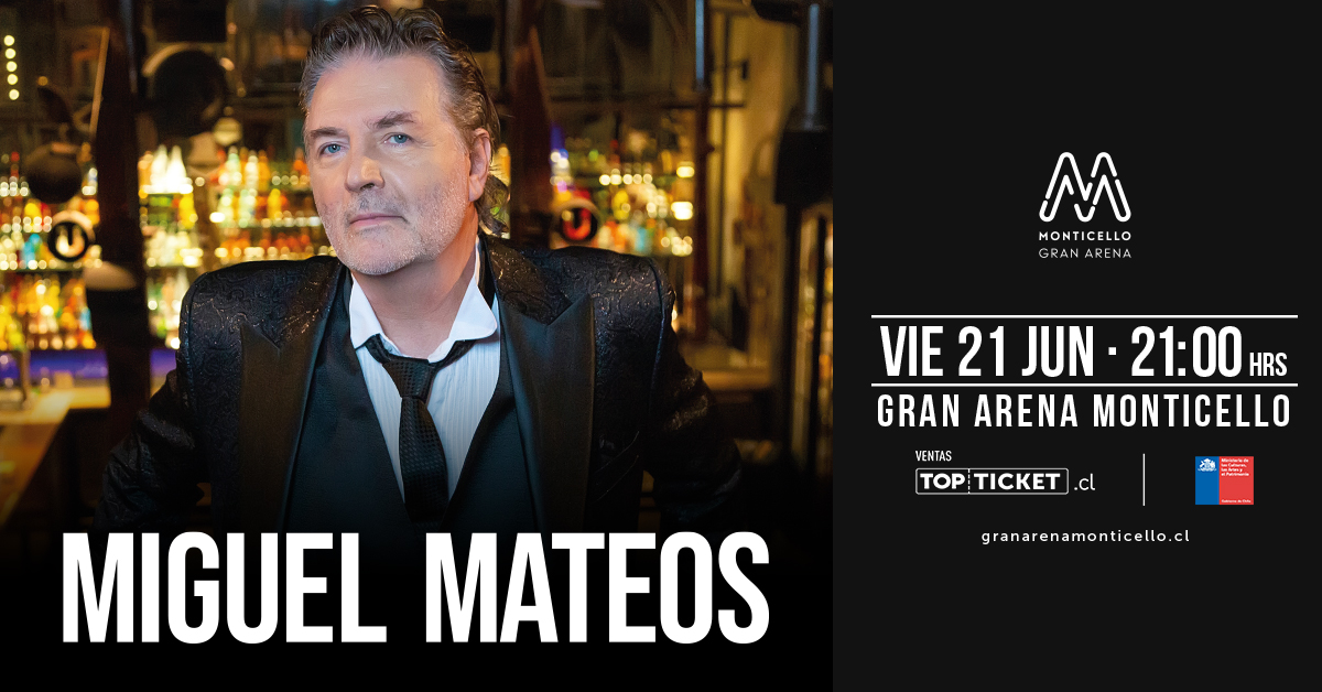 Miguel Mateos regresa a Gran Arena Monticello con sus grandes éxitos