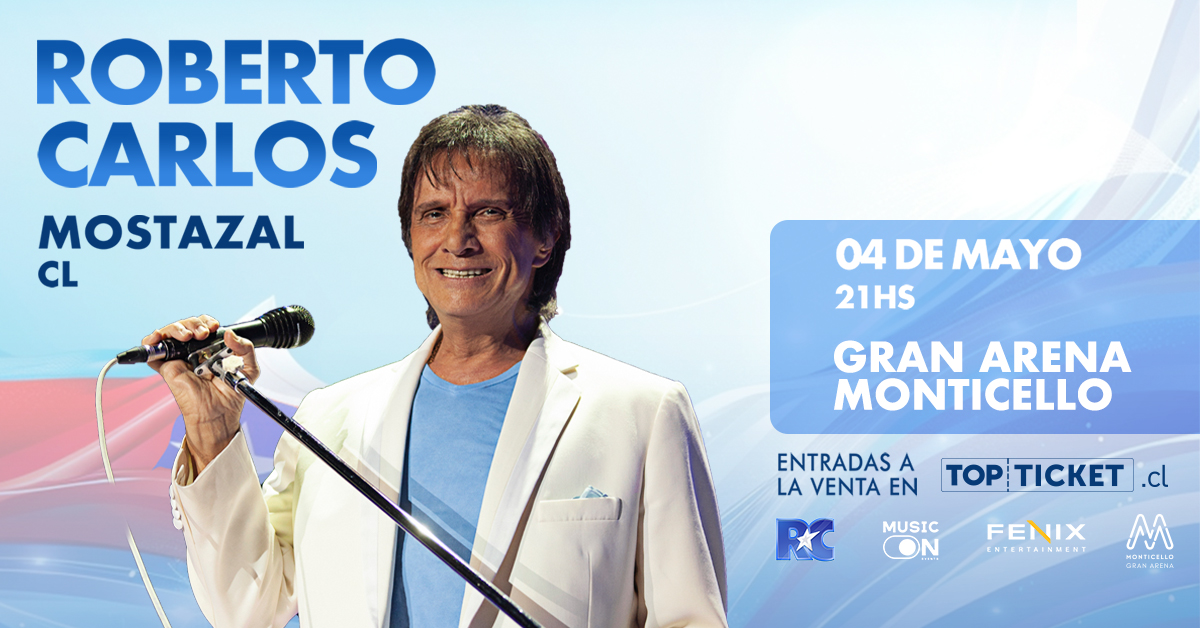 Roberto Carlos regresa a chile con dos conciertos