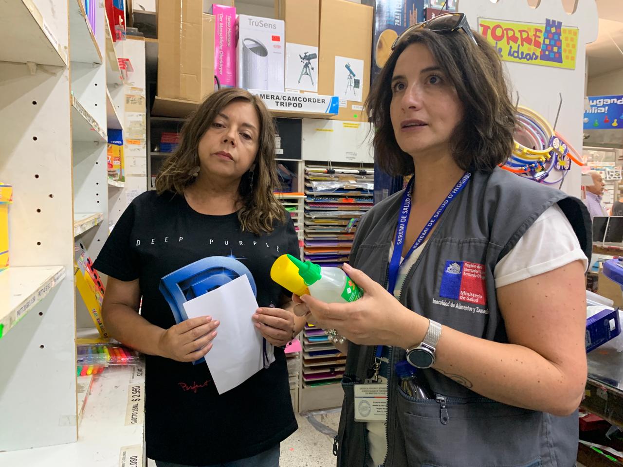 Seremi de Salud de la Región de O’Higgins fiscaliza venta de útiles escolares