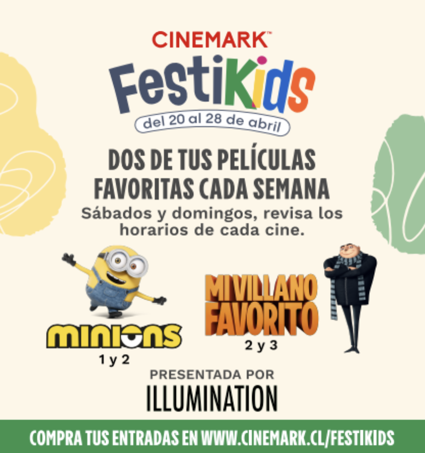 “Cinemark FestiKids 2024” trae en exclusiva lo mejor del cine infantil “Minions” y “Mi Villano Favorito”.