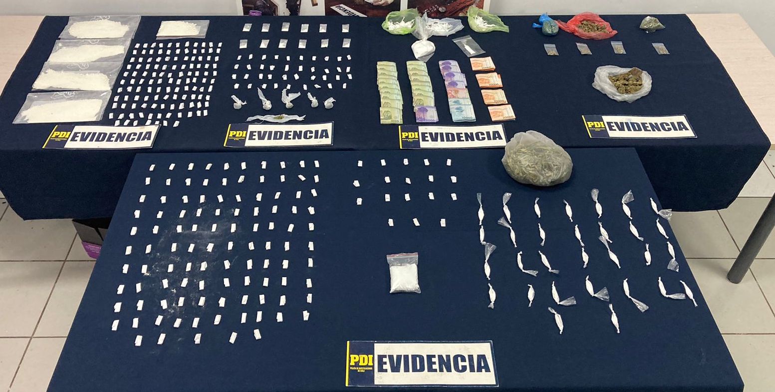 PDI: Operativo antidrogas dejó seis detenidos