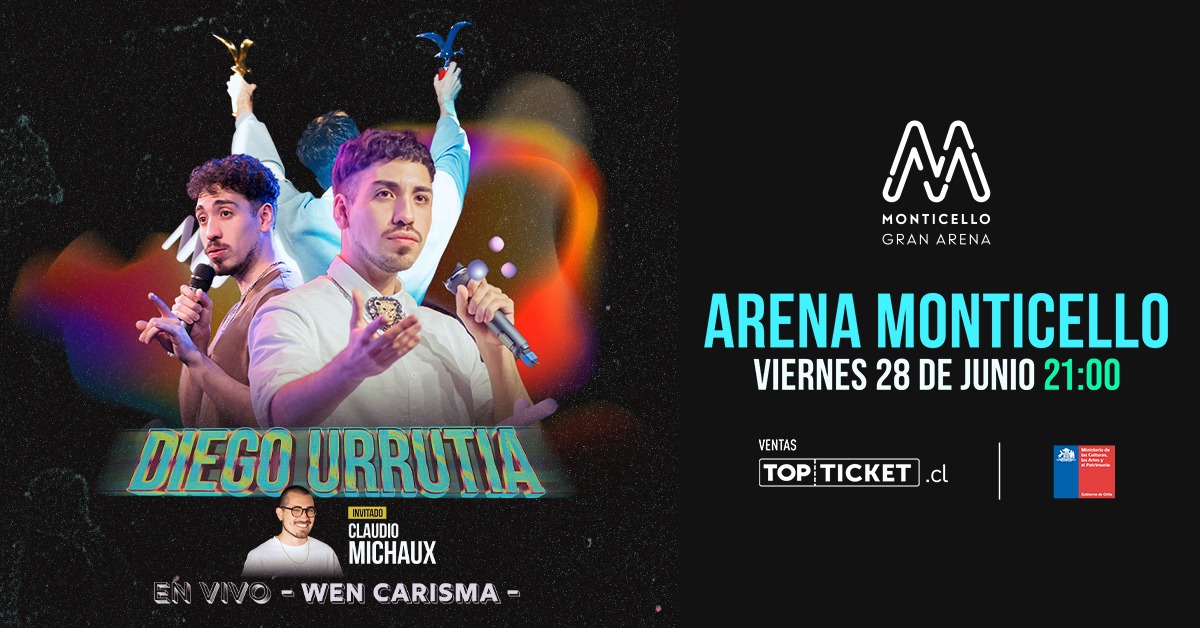 Luego de su exitoso debut Diego Urrutia regresa a Gran Arena Monticello