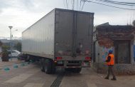 Camión derribó fachada de histórico monumento nacional en Graneros