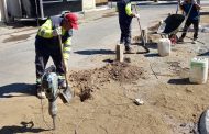 Equipos de la Municipalidad de Rancagua junto a vecinos de villa Los Húsares recuperan espacio público
