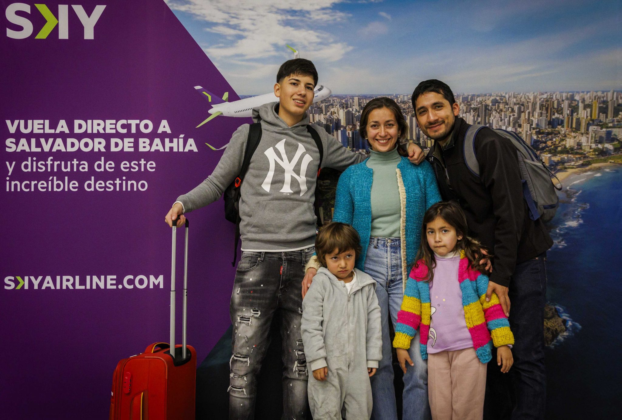 Aeropuerto de Santiago y SKY Airline inauguran vuelo directo a Salvador de Bahía