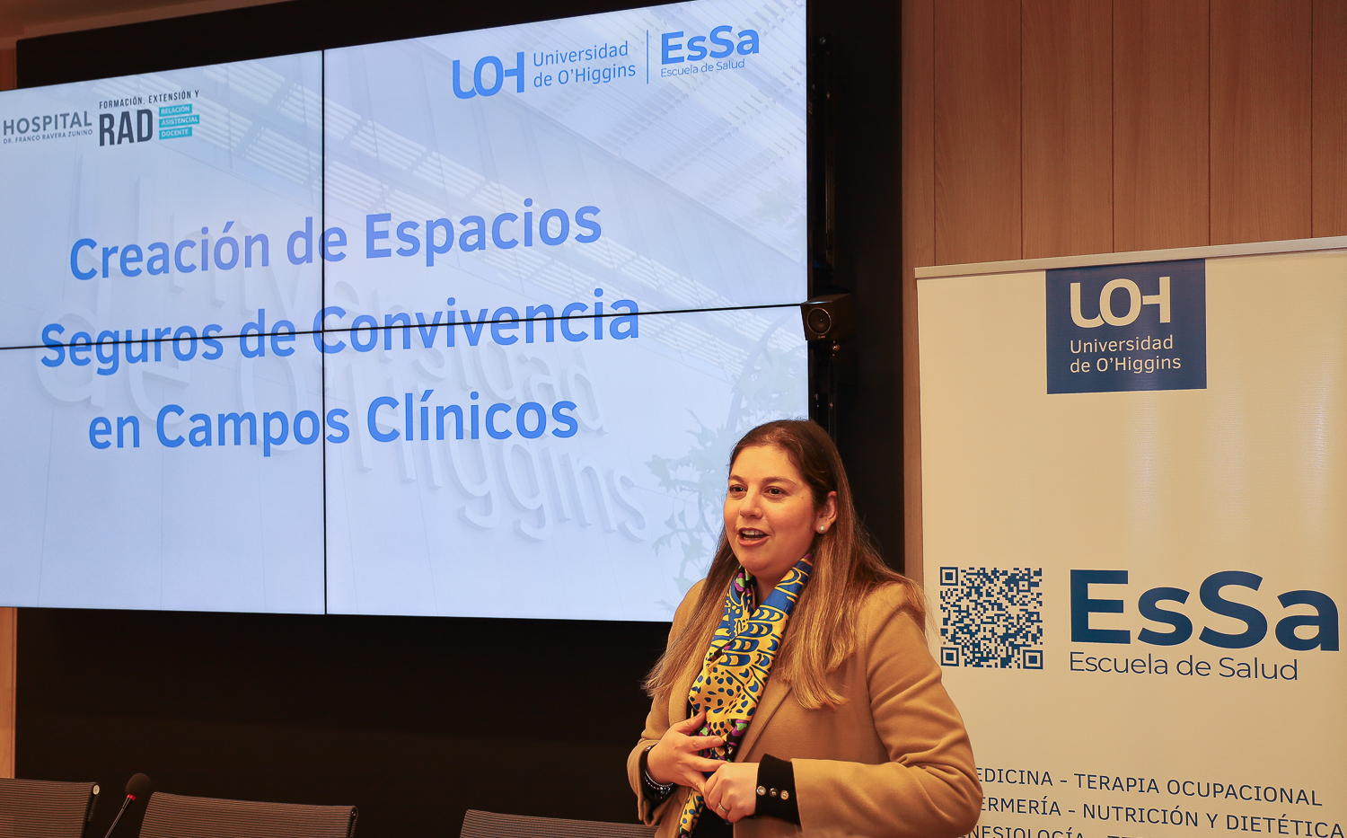 UOH y Hospital Dr. Franco Ravera lanzan proyecto para fomentar espacios seguros de convivencia en campos clínicos