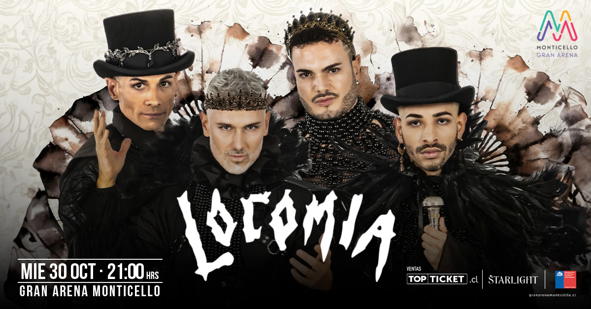 Locomía llega a Gran Arena Monticello con sus grandes éxitos