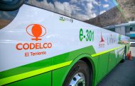 Flota eléctrica de buses de El Teniente disminuyó en 2.800 toneladas las emisiones de CO2 al año