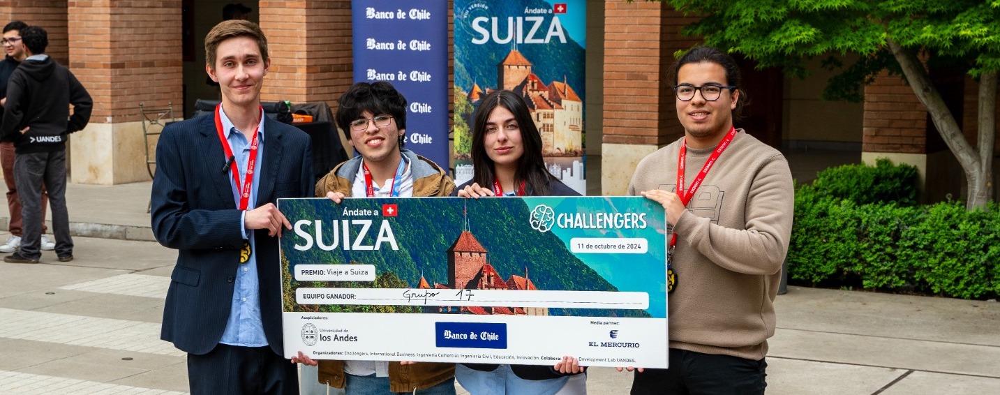 Competencia organizada por la U. de los Andes y apoyada por Banco de Chile: Propuesta de alumnos de Rancagua, Valdivia y Santiago fue la ganadora de Challengers 2024
