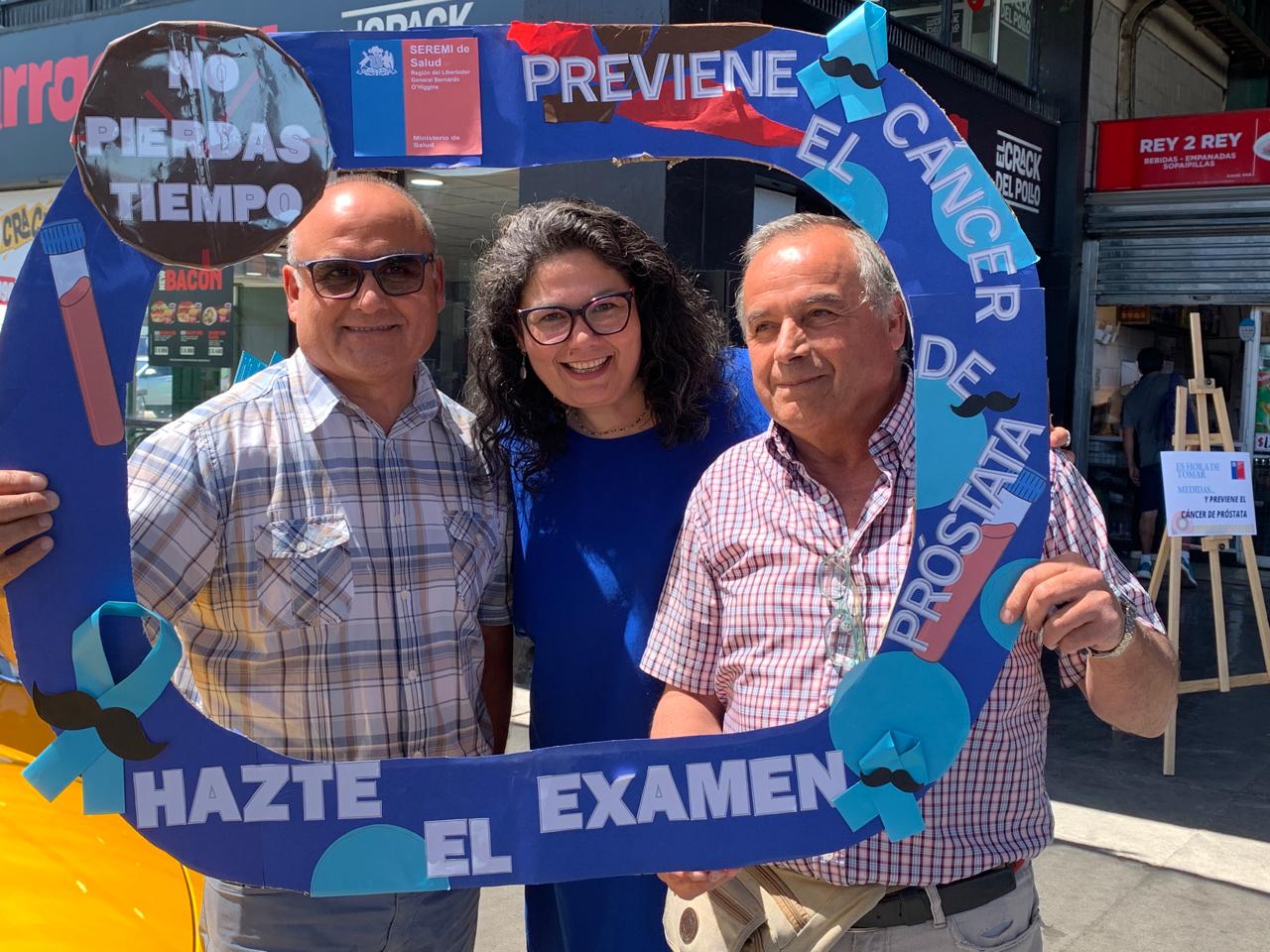 Seremi de Salud O'Higgins realiza jornada de prevención sobre el cáncer de próstata en el Rodoviario de Rancagua
