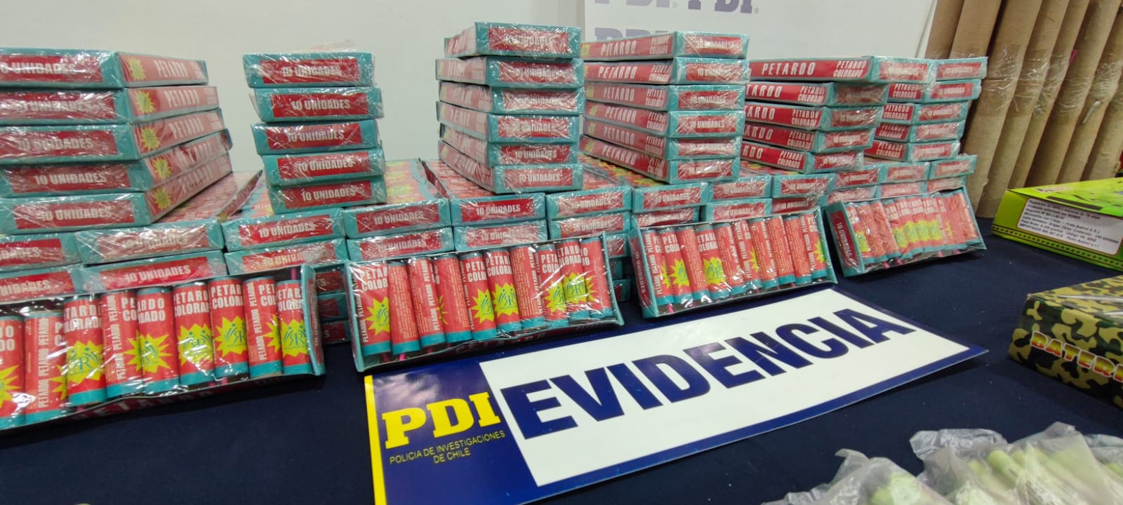 Incautan cerca de 9 mil fuegos artificiales en Rancagua