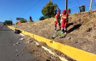 Rancagua continúa recuperando espacios públicos limpiando uno de los principales accesos a la ciudad