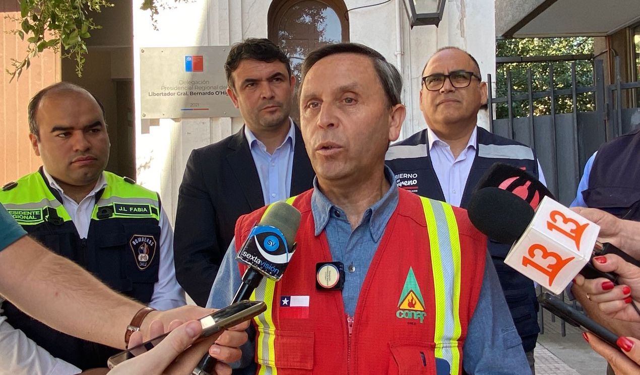 Delegación Presidencial de O’Higgins se querella por 51 incendios forestales con claros indicios de intencionalidad