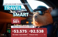 El Capi-bara se toma el mando del Travel SMART y trae descuentos desde los $8.900 más tasas en vuelos nacionales e internacionales