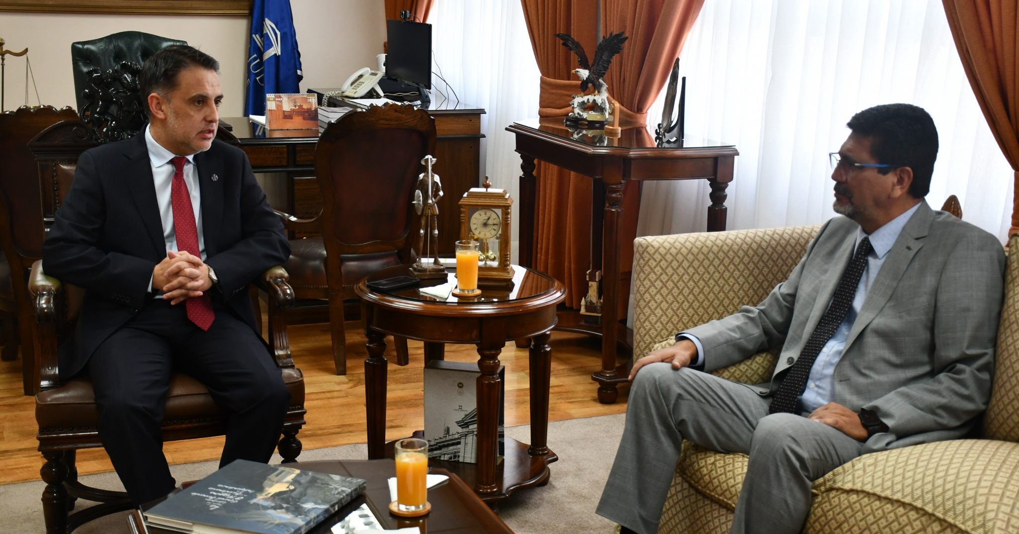 Presidente de la Corte de Rancagua realiza reunión de coordinación con el defensor regional de O’Higgins