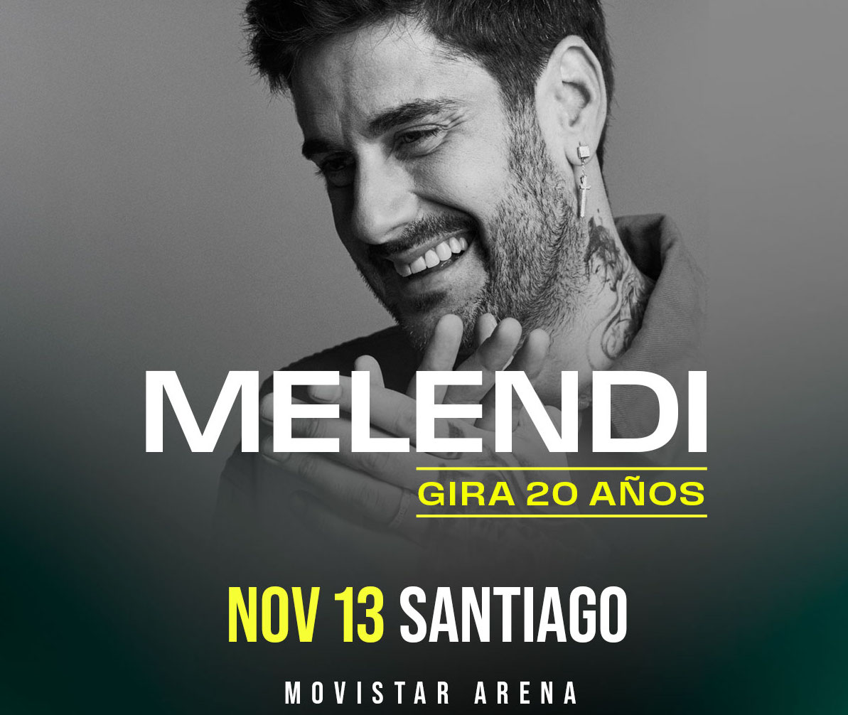Melendi regresa a Chile con su “Gira 20 años”