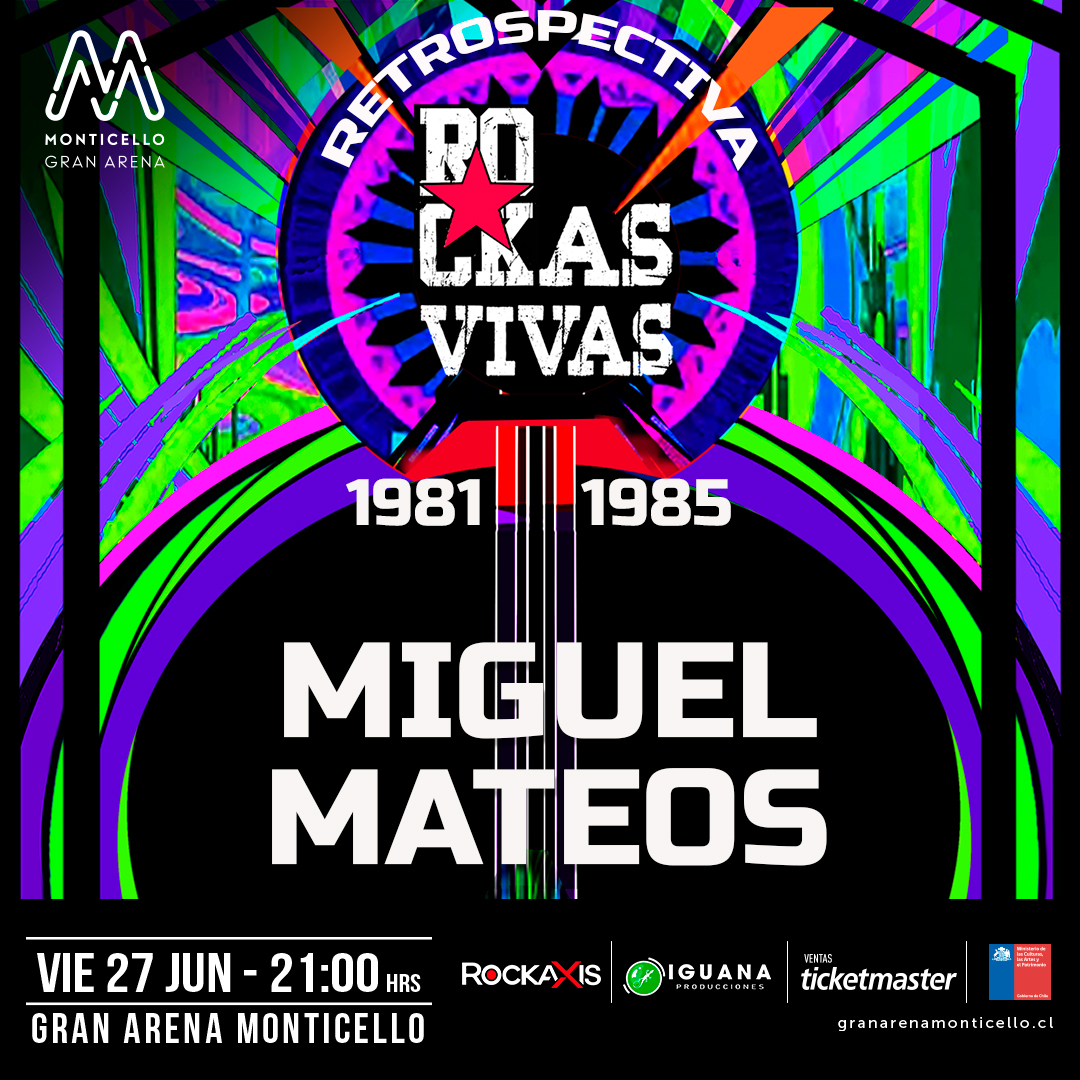 Miguel Mateos llega a Gran Arena Monticello para celebrar los 40 años de “Rockas Vivas”