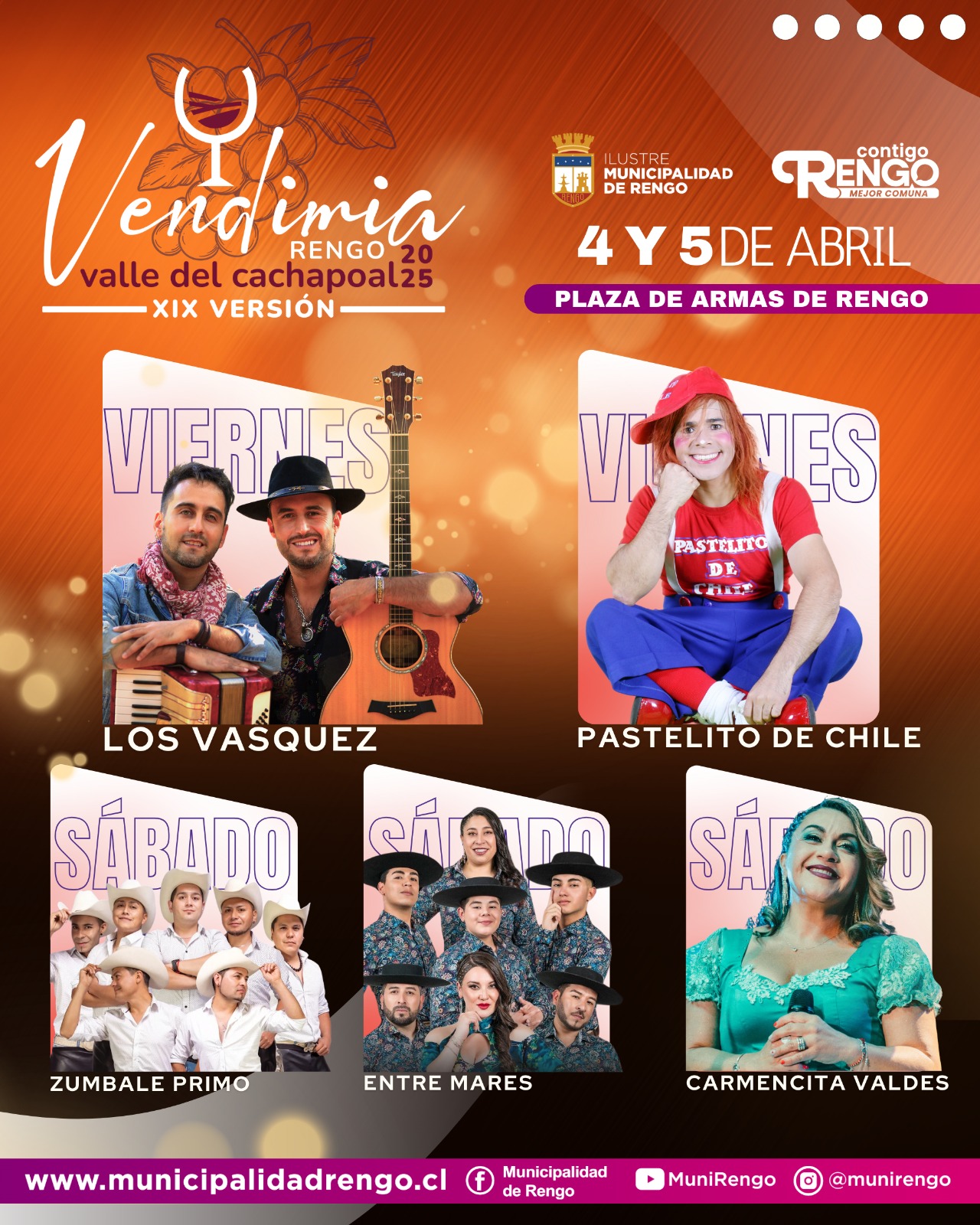 Rengo se viste de fiesta: Vuelve la Vendimia 2025 con vinos, tradición y cultura