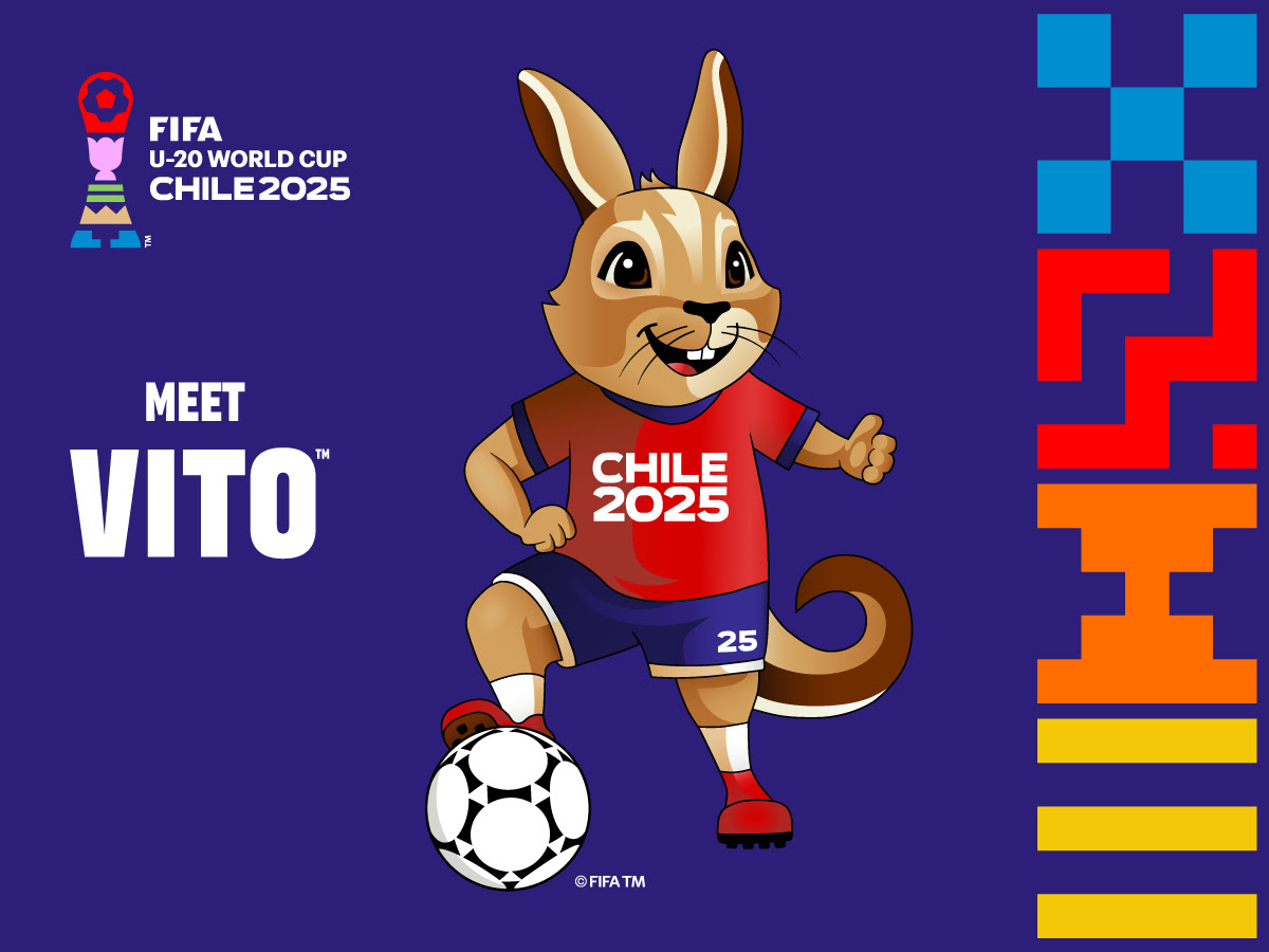 Vito la vizcacha se abre paso como mascota oficial de la Copa Mundial Sub-20 de la FIFA Chile 2025