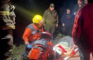 Carabineros rescata a joven lesionado en sector precordillerano de Machalí