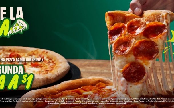 Pizzas a $1: Papa Johns festeja el Día Nacional de la Pizza con una increíble promoción