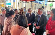 Ministro de Seguridad Pública recorre el centro de Rancagua y visita punto informativo junto al alcalde Raimundo Agliati