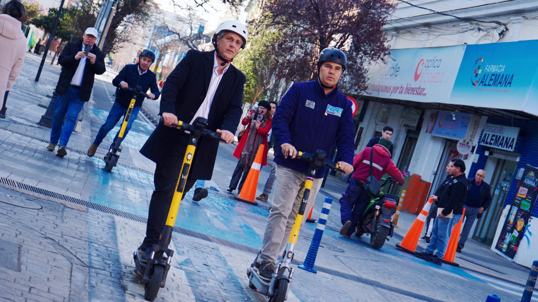 Rancagua y Machalí dan inicio a la operación de 150 scooters eléctricos para sus vecinos