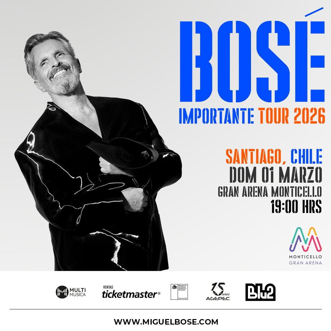 Miguel Bosé llega a Gran Arena Monticello con “Importante Tour”