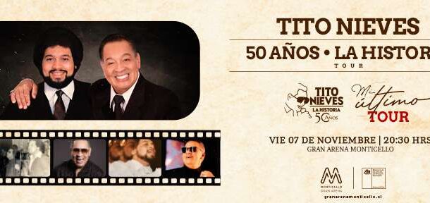 Tito Nieves llega a Gran Arena Monticello con su último tour llamado “Gira 50 Años - La Historia”
