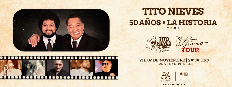 Tito Nieves llega a Gran Arena Monticello con su último tour llamado “Gira 50 Años - La Historia”