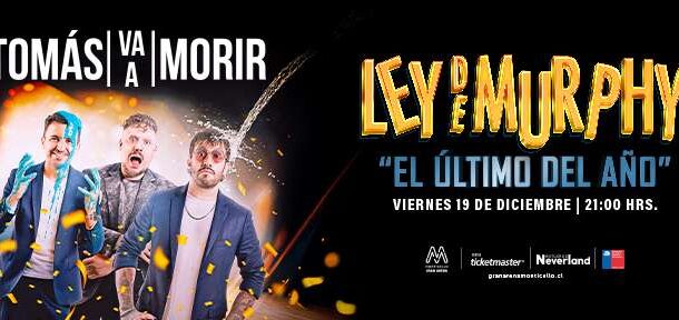 Tomás Va a Morir regresa a Gran Arena Monticello con el show “Ley de Murphy”