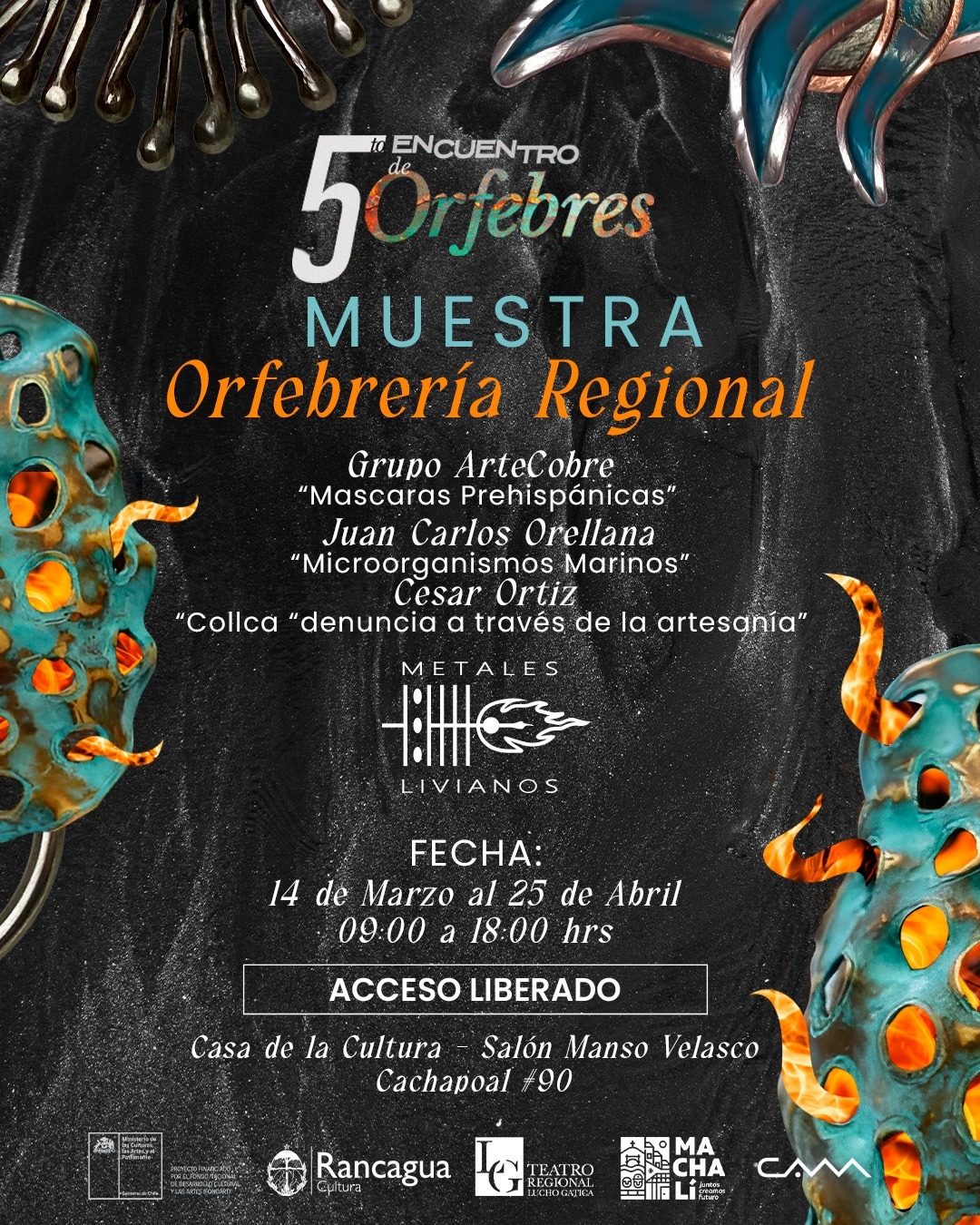 Orfebrería Nacional y Regional se dan cita en Rancagua con el quinto encuentro de metales livianos