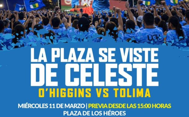Municipalidad de Rancagua convoca a fanfest en la Plaza de los Héroes para apoyar a O’Higgins en decisivo duelo de Copa Libertadores